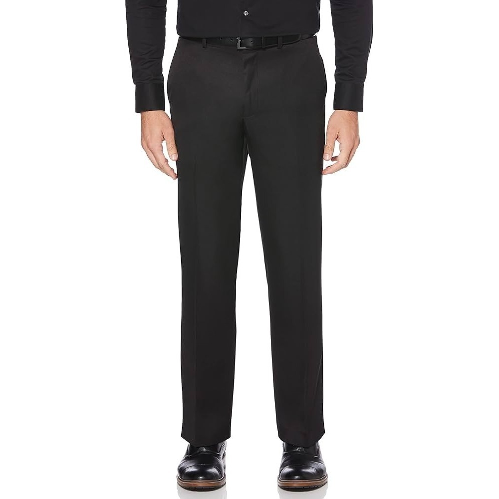 Perry Ellis Premium Pants Mens 36 x 32 Black Modern Fit Stretch Atkinson NWT $69